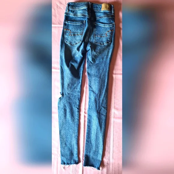 American Eagle Super Stretch Jeans sz 00 Women's - Picture 3 of 4
